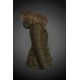 Moncler Vinterfrakke Dame with raccoon fur collar army Grøn