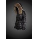 Moncler Dunjakker Dame with raccoon fur collar Sort