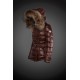 Moncler Dunjakker Dame with raccoon fur collar Brun